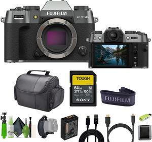 Fujifilm X-T50 Mirrorless Digital Camera + Tripod + More - Charcoal Silver