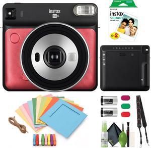 Fujifilm Instax Square SQ6 - Instant Film Camera - Ruby Red (20 Exposures)