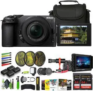 Nikon Z30 Lightweight Mirrorless Camera with 16-50mm Zoom Lens (1749) Bundle