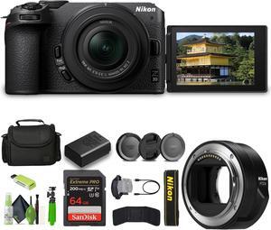 Nikon Z30 Lightweight Mirrorless Camera with 16-50mm Zoom Lens (1749) Bundle