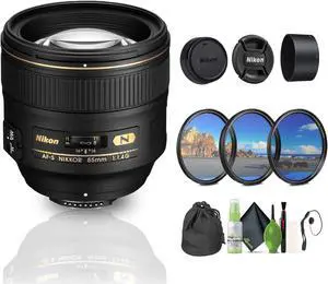 Nikon AF-S NIKKOR 85mm f/1.4G Auto Focus Lens (2195) Bundle