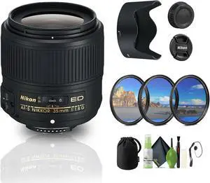 Nikon AF-S NIKKOR 35mm f/1.8G ED Auto Focus Zoom Lens (2215) Bundle Nikon AF-S NIKKOR 35mm f/1.8G ED Auto Focus Zoom Lens (2215) Bundle