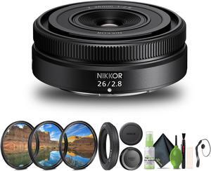 Nikon NIKKOR Z 26mm f/2.8 Lens (Nikon Z) (20116) Bundle