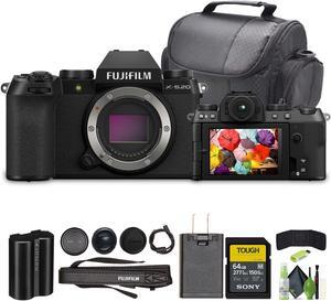 Fujifilm X-S20 Professional Compact Digital Mirrorless Camera Body Black Bundle