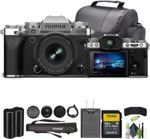 Fujifilm X-T5 Mirrorless Camera With XF 16-50mm f/2.8-4.8 Lens (Silver) Bundle