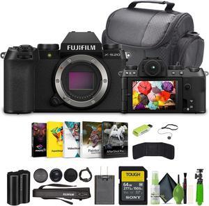 Fujifilm X-S20 Digital Mirrorless Camera Body Bundle With 64GB Memory Card-Black