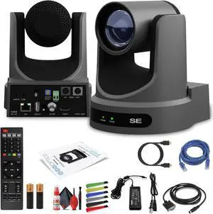 PTZOptics Move SE PTZ Camera with 12x Optical Zoom (Gray) (PT12X-SE-GY-G3)