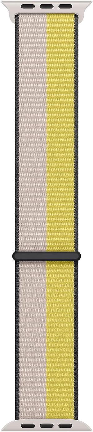 Apple Watch Band - Sport Loop (45mm) - Oat Milk/Lemon Zest - Regular