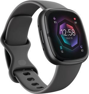 Fitbit Sense 2, Advanced Health and Fitness Smartwatch, Shadow Grey / Graphite Aluminum | FB521BKGB-US