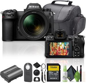 Nikon Z6 III Mirrorless Camera With 24-70mm f/4 S Lens + 64GB Memory Card Bundle