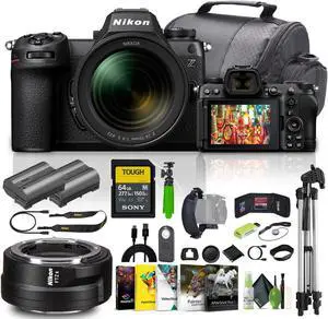 Nikon Z6III Mirrorless Camera with 24-70mm f/4 S Lens + 64GB Memory Card Bundle