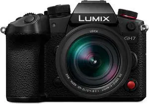 Panasonic LUMIX GH7 Mirrorless Micro Four Thirds Camera, 12-60mm F2.8-4.0 Lens, Enhanced Video Speed, Optimized Workflow from Shooting to Post-Production,Adobe Cloud Compatible,Real-Time LUT, DC-GH7LK Panasonic LUMIX GH7 Mirrorless Micro Four Thirds Camera, 12-60mm F2.8-4.0 Lens, Enhanced Video Speed, Optimized Workflow from Shooting to Post-Production,Adobe Cloud Compatible,Real-Time LUT, DC-GH7LK