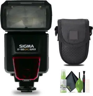 Sigma EF 500 Super Flash ETTL for Sigma SLR Cameras + Cleaning Kit + More