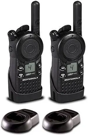 2 x Motorola CLS1410 UHF 1 W 4-Channel 2-Way Radio (CLS1410) - 2 Pack Bundle