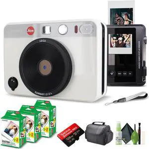 Leica Sofort 2 Hybrid Instant and Digital Camera + Instant Film 60 Sheets White