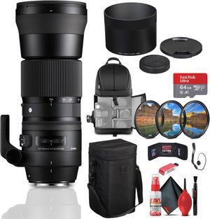 Sigma 150-600mm f/5-6.3 DG OS HSM Contemporary Lens for Canon EF Bundle