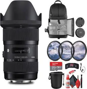 Sigma 18-35mm f/1.8 DC HSM Art Lens for Nikon Bundle
