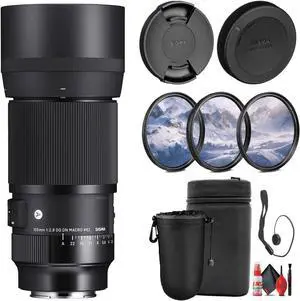 Sigma 105mm f/2.8 DG DN Macro Art Lens for Sony E Bundle