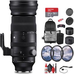 Sigma 150-600mm f/5-6.3 DG DN OS Sports Lens for Sony E Bundle