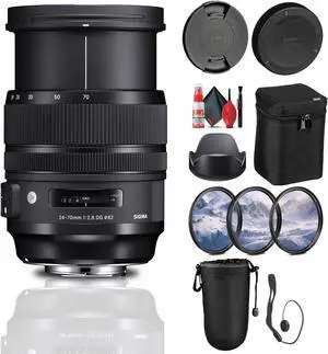 Sigma 24-70mm f2.8 DG OS HSM Art Lens for Canon EF Bundle