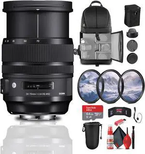 Sigma 24-70mm f2.8 DG OS HSM Art Lens for Canon EF Bundle