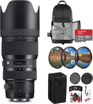 Sigma 50-100mm f/1.8 DC HSM Art Lens for Canon EF Bundle