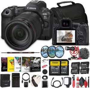 Canon EOS R5 Mark II Mirrorless Camera with 24-105mm f/4 Lens (6536C012) Bundle