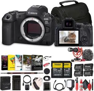 Canon - EOS R5 Mark II Mirrorless Camera, 45MP, Full-Frame Hybrid Camera, 8K Video Bundle