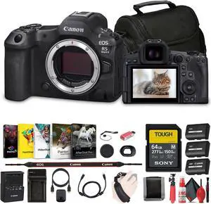 Canon - EOS R5 Mark II Mirrorless Camera, 45MP, Full-Frame Hybrid Camera, 8K Video Bundle