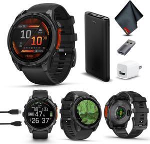 fenix 8  47 mm, AMOLED, Slate Gray with Black Silicone Band
