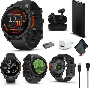 fenix 8  47 mm, AMOLED, Slate Gray with Black Silicone Band