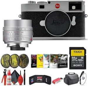 Leica M11 Rangefinder Camera (Silver) (20201) + Leica 35mm f/1.4 Lens + 64GB Memory Card + More