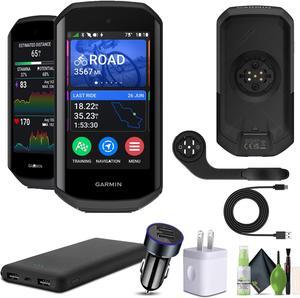 Garmin Edge 1050, Premium Cycling Computer, Vivid Color Touchscreen Display Bundle
