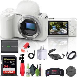 Sony Alpha ZV-E10 II Mirrorless Camera + 64GB Card + Bag + Card Reader + HDMI + More
