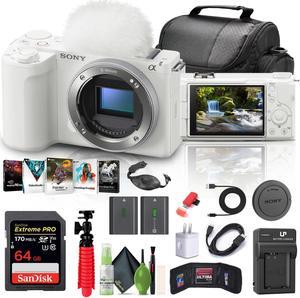 Sony Alpha ZV-E10 II Mirrorless Camera + 64GB Memory Card +  Photo Software + More