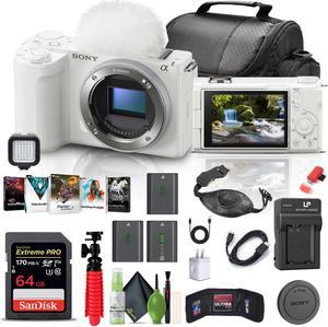 Sony Alpha ZV-E10 II Mirrorless Camera + 64GB Memory Card +  Photo Software + More