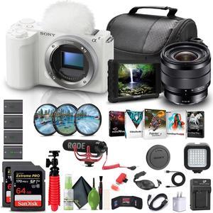 Sony Alpha ZV-E10 II Camera + Sony E 10-18mm Lens + 4K Monitor + Pro Mic + More