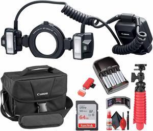 Canon MT-26EX-RT Macro Twin Lite (2398C003) + 64GB Ultra Memory Card + More Bundle