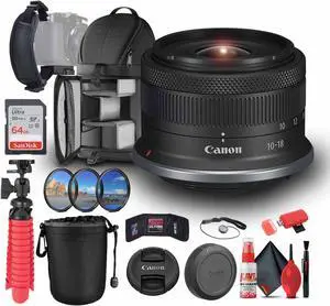 Canon RF-S 10-18mm f/4.5-6.3 IS STM Lens (Canon RF) Bundle
