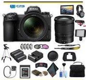 Nikon Z7 Mirrorless Digital Camera with 24-70mm Lens Professional Bundle W/ Bag, Extra Battery, LED Light, Mic, Filters, Tripod, Monitor and More - (Intl Model)