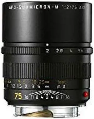 Leica 75mm f/2 Summicron-M Aspherical Manual Focus Lens for M System (11637)