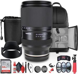 Tamron 28-300mm f/4-7.1 Di III VC VXD Lightweight Lens For Mirrorless Camera - Bundle