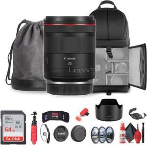 Canon RF 35mm f/1.4 L VCM Lens (Canon RF) (6710C002) + 64GB Memory Card + Filter Ki