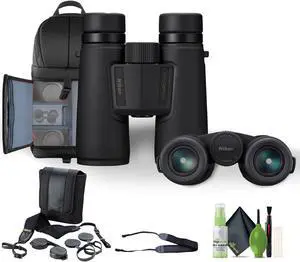 Nikon 8x42 Monarch M5 Binoculars Bundle With Neck Strap + Backpack And More