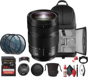 Panasonic Lumix S 24-105mm f/4 Macro O.I.S. Lens Bundle with Acccessories