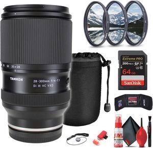 Tamron 28-300mm f/4-7.1 Di III VC VXD Lens for Sony E Bundle