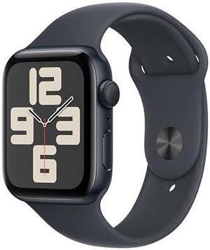 Apple Watch SE (2nd Gen) [GPS 44mm] Smartwatch with Midnight Aluminium Case with Midnight Sport Band M/L. Fitness and Sleep Trackers, Crash Detection, Heart Rate Monitor, Retina Display