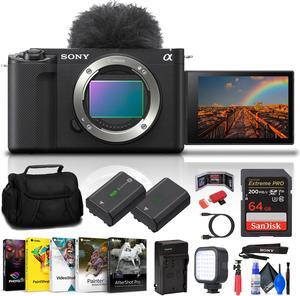 Sony ZV-E1 Mirrorless Camera (Black) + 64GB Card + Extra Battery + Software