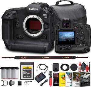 Canon EOS R1 Mirrorless Camera - 24MP, Full-Frame Stacked BSI CMOS Sensor Bundle