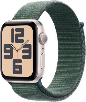 Apple Watch SE (2nd Gen) [GPS 44mm] Smartwatch with Aluminum Case with Starlight Sport Loop. Fitness & Sleep Tracker, Crash Detection, Heart Rate Monitor, Retina Display, Carbon Neutral